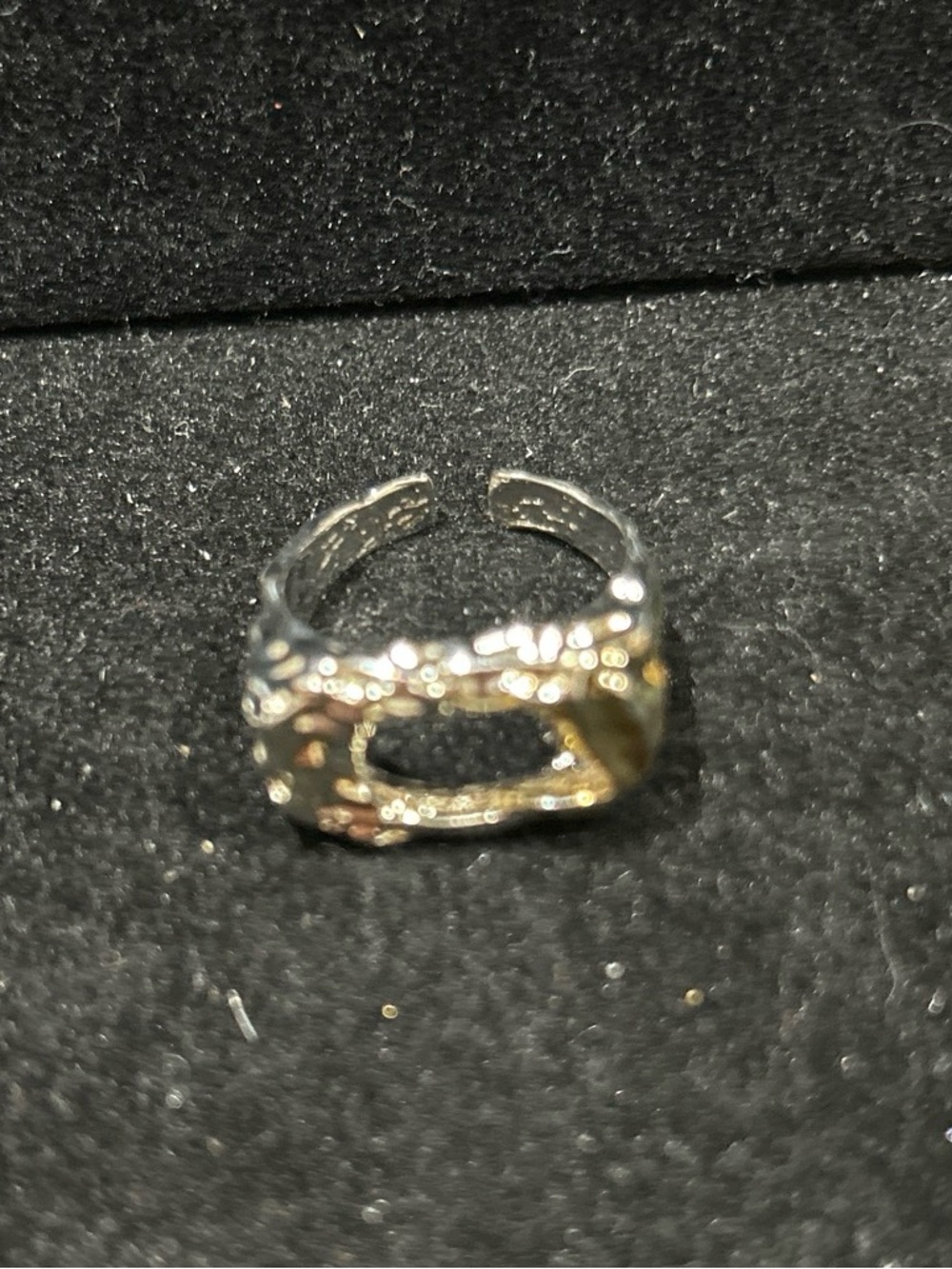 Silver adjustable ring
